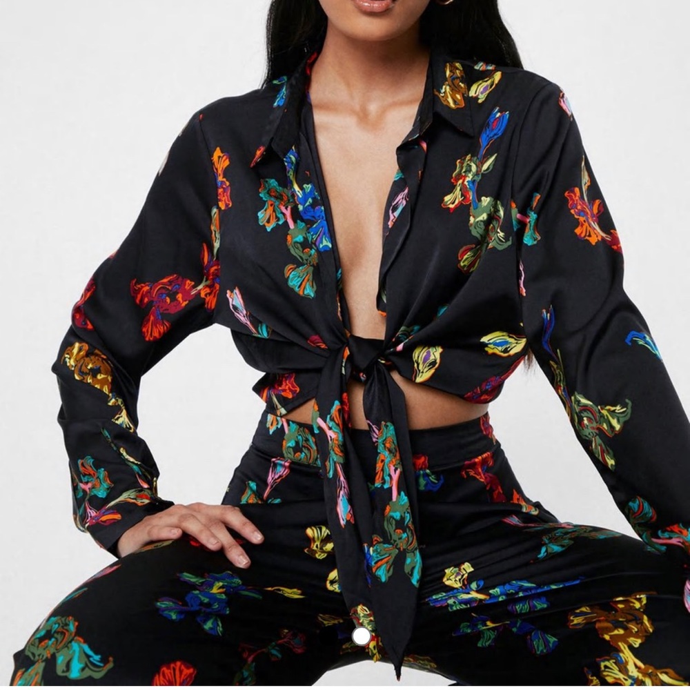Nasty Gal Co ord Set satin